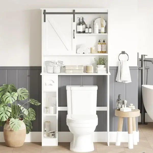 Over Toilet Storage Cabinet Organizer