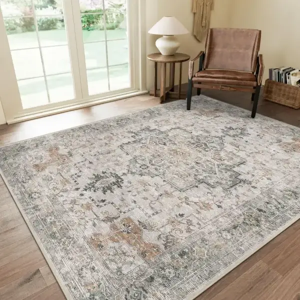 Vintage Washable Chenille Area Rug