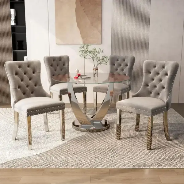 47.2" Round Dining Set